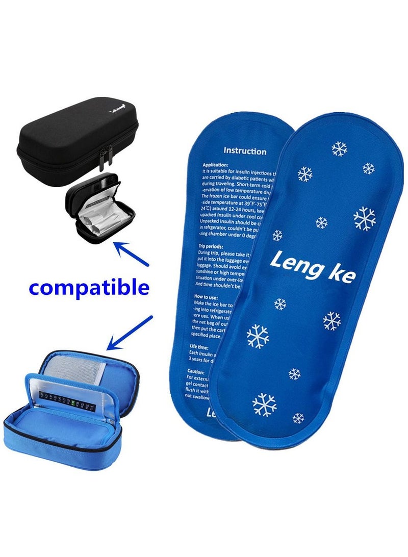 Leng Ke 2PCS Ice Packs for Insulin Cooler Travel Case Reusable Keep Insulin Medication Cool - Image 3