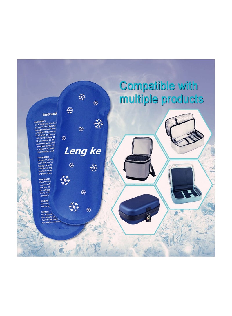 Leng Ke 2PCS Ice Packs for Insulin Cooler Travel Case Reusable Keep Insulin Medication Cool - Image 5