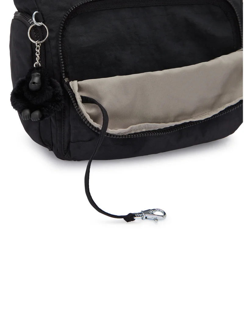 كيبلينغ GabbLarge Crossbody Bag with Adjustable Straps Black Noir-I5740P39