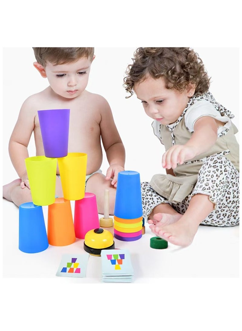 DELGREEN - Portable Quick Cups Games for Kids and Classic Family toys - Image 1