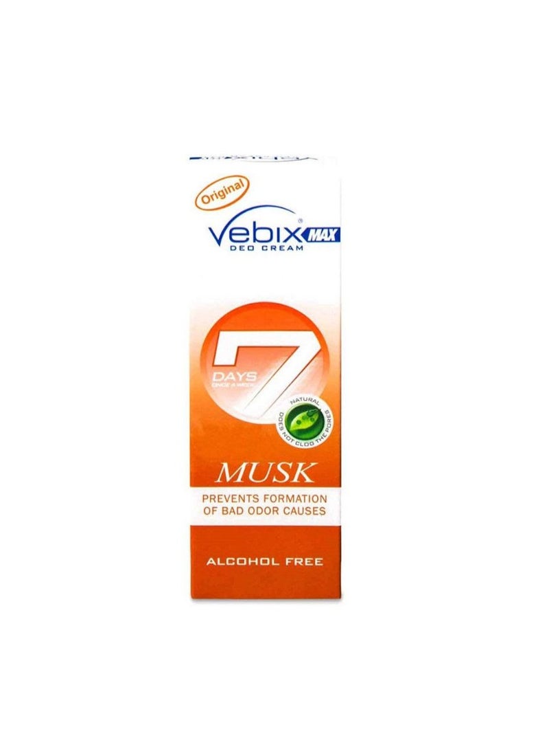 Vebix Deo Cream Musk 25 gm - Image 1