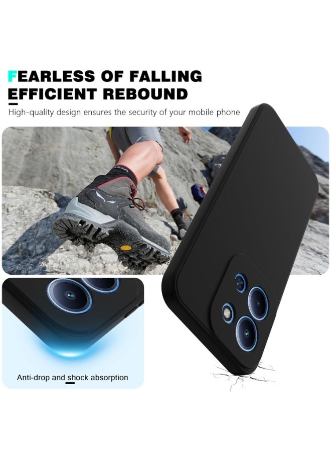 Redmi 15C Back Cover Case Raised Edges Protection Slim Fit Back Case for Redmi 15C - Black - Image 4