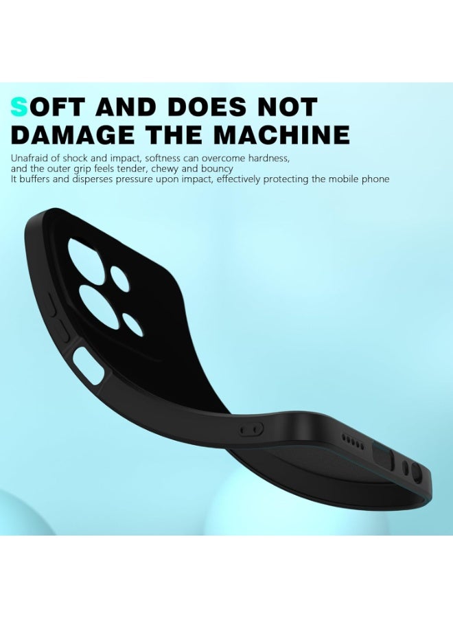 Redmi 15C Back Cover Case Raised Edges Protection Slim Fit Back Case for Redmi 15C - Black - Image 3