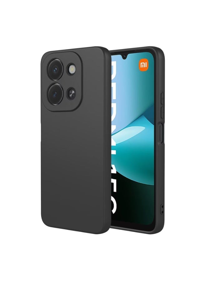 Redmi 15C Back Cover Case Raised Edges Protection Slim Fit Back Case for Redmi 15C - Black - Image 1