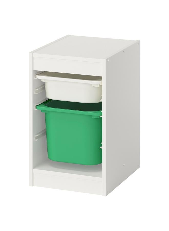erorex Storage Combination, White/Bright Green, 34X44X56 Cm - Image 1