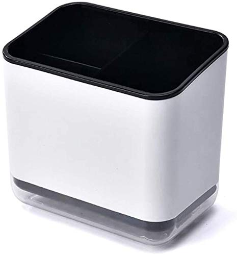 HARI Spoons Shovel Organizer Double Layer Home Cutlery Drainer Basket Chopsticks Tableware Storage Utensils Holder Box Black - Image 1