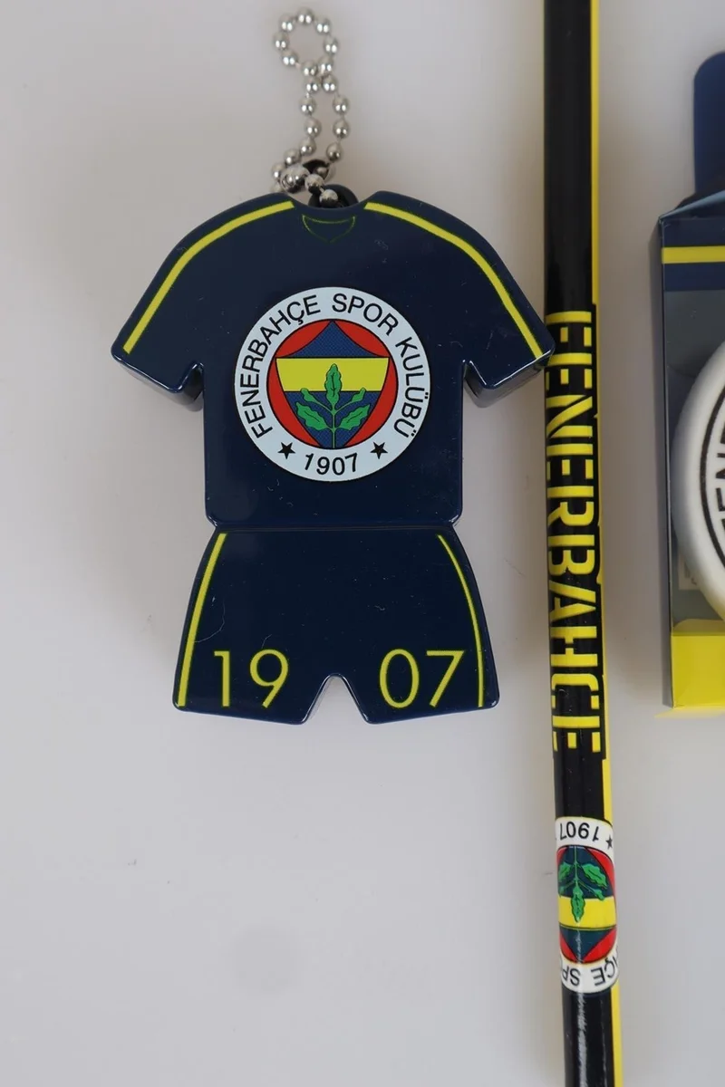 Fenerbahçe LICENSED PENCIL, ERASER AND JERSEY DESIGN PEN Sharpener SET