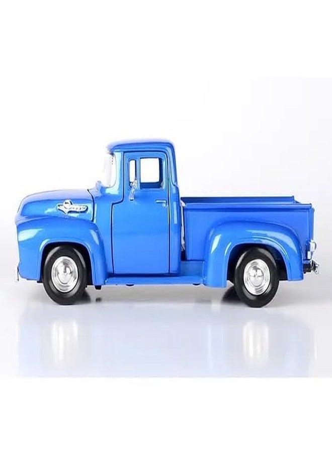 MOTORMAX 1956 F-100 Pickup Truck Blue Metallic American Classics Series 1/24 Diecast Model Car by Motormax 73235AC-BL - Image 2