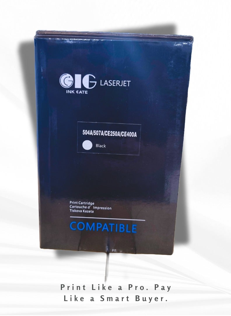 IG Compatible CE250A / 504A / 507A Black Toner Cartridge – For HP CP3525, CM3530, M551, M575 Series – Up to 5,500 Pages - Image 3