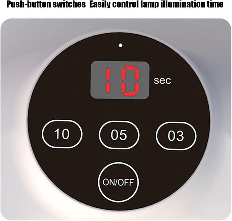 Led Nail Lamp - Smart Sensor Lamp, Uv Gel Curing, Portable Nail Device, Adjustable Power Settings | Suitable for Girls Women Beginners Home Salon Girlfriend Wife Gel Drying Manicure - Image 5