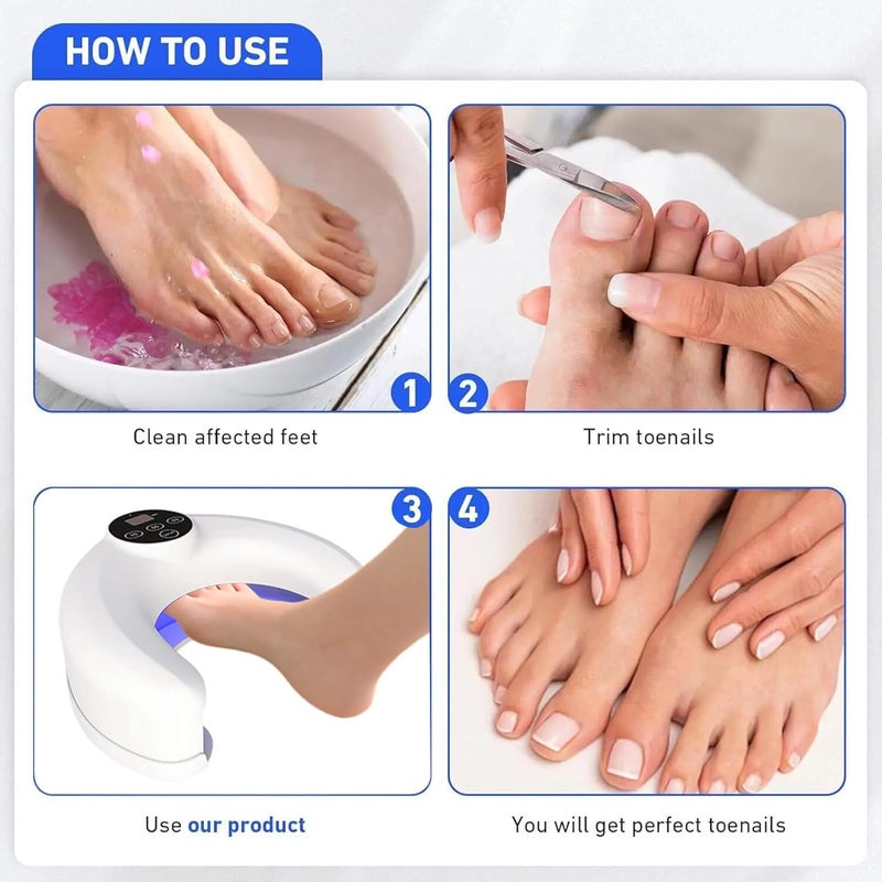 Led Nail Lamp - Smart Sensor Lamp, Uv Gel Curing, Portable Nail Device, Adjustable Power Settings | Suitable for Girls Women Beginners Home Salon Girlfriend Wife Gel Drying Manicure - Image 4