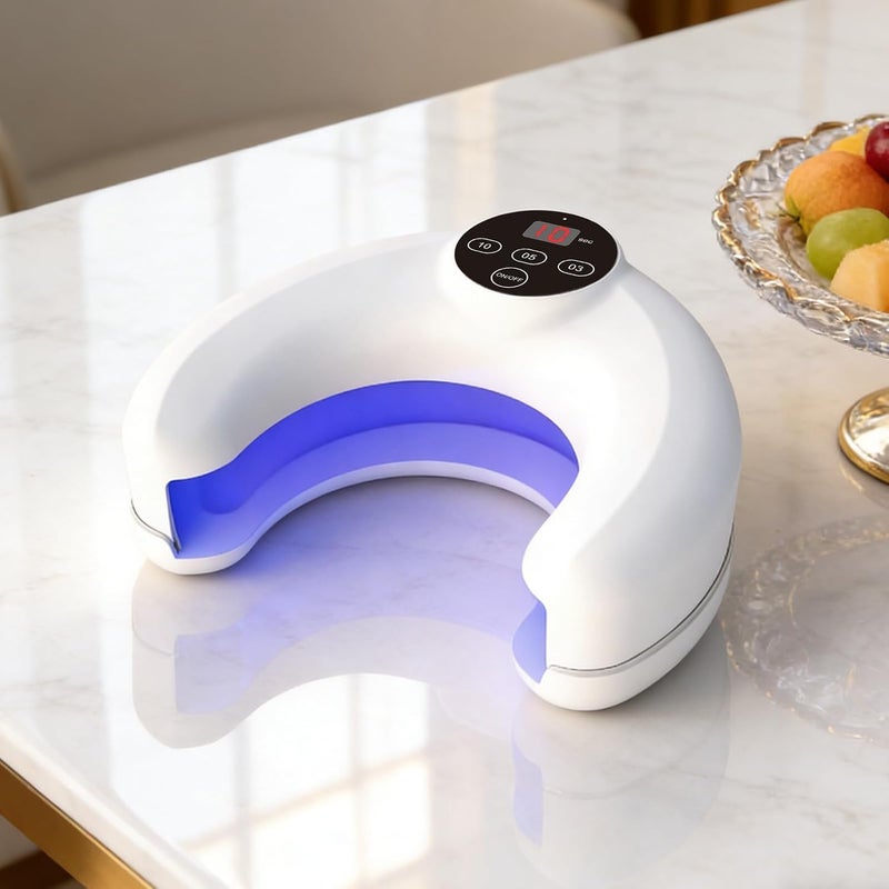 Led Nail Lamp - Smart Sensor Lamp, Uv Gel Curing, Portable Nail Device, Adjustable Power Settings | Suitable for Girls Women Beginners Home Salon Girlfriend Wife Gel Drying Manicure - Image 3