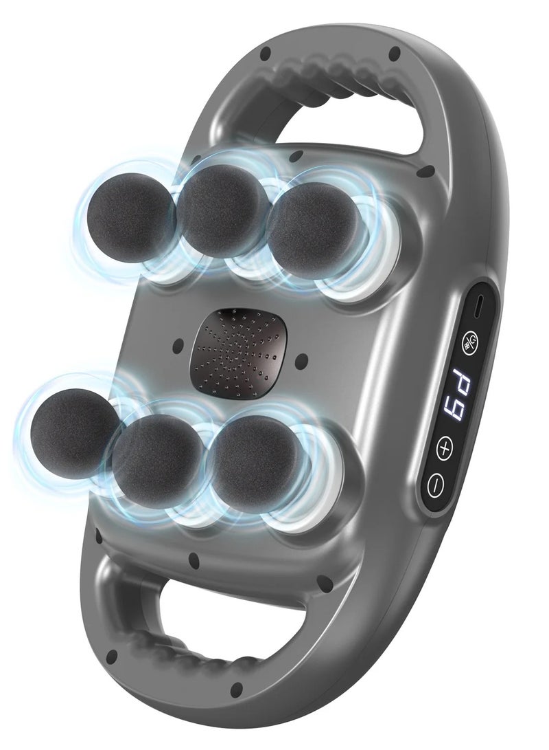 Verci Fascia Gun Muscle Massager Gun, High Frequency Back Waist Massage Machine, Six-head Body Shoulder Professional Fascia Massage Gun - Image 1