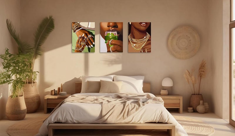 OWNANRTHM African Woman Canvas Wall Art Set - Image 5