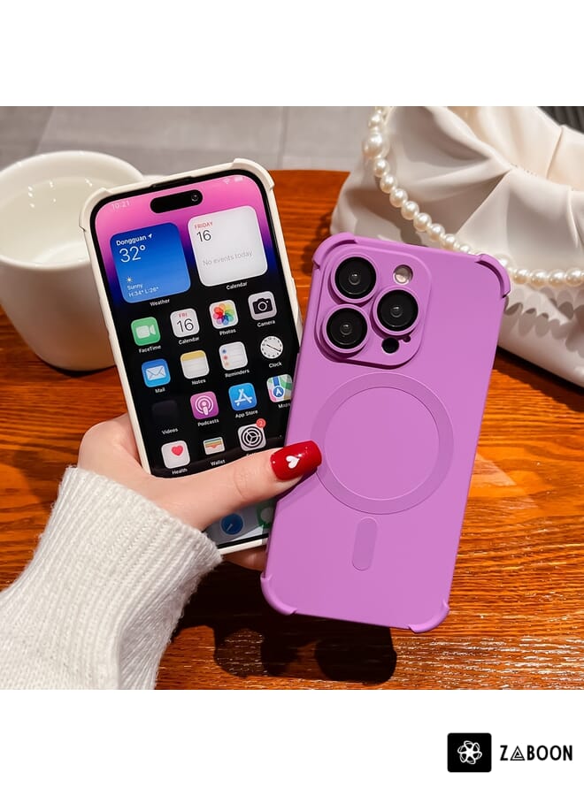 Zaboon Protective Case For iPhone 14 Plus Four-corner Shockproof Skin Feel MagSafe Magnetic - Image 2