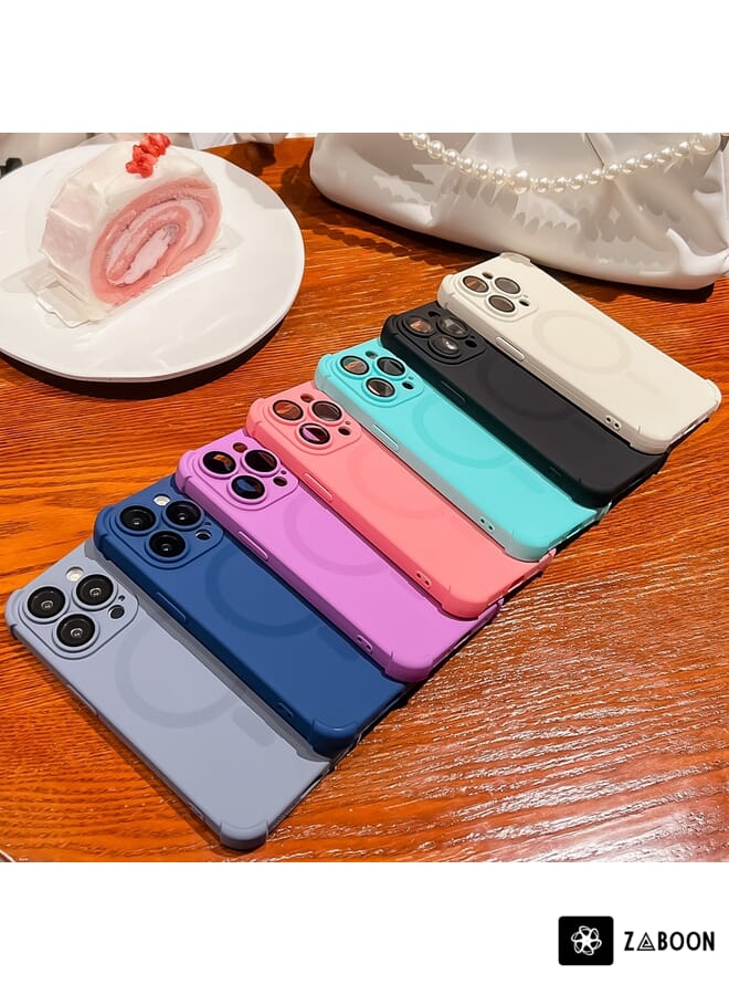 Zaboon Protective Case For iPhone 14 Plus Four-corner Shockproof Skin Feel MagSafe Magnetic - Image 1