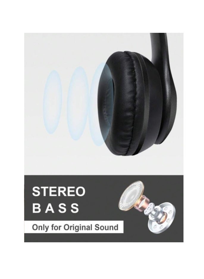 ي47 سماعة رأس لاسلكية بي 47 أسود - Image 2