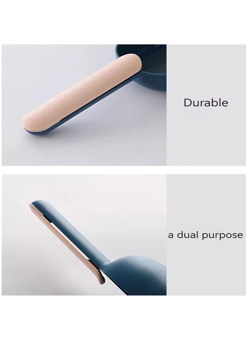 Generic - Multifunctional Rice Spoon Household Kitchen Plastic Spoon Five Grains and Miscellaneous Grains Digging Spoon with Sealing Clip Flour Spoon Measuring Spoon - Image 1