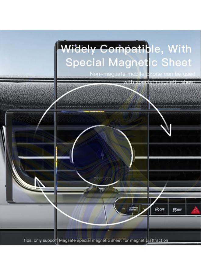 C131 Ultra Strong Magnetic Adhesive Wireless Charging Charger | For iPhone 12 13 Car Phone Holder