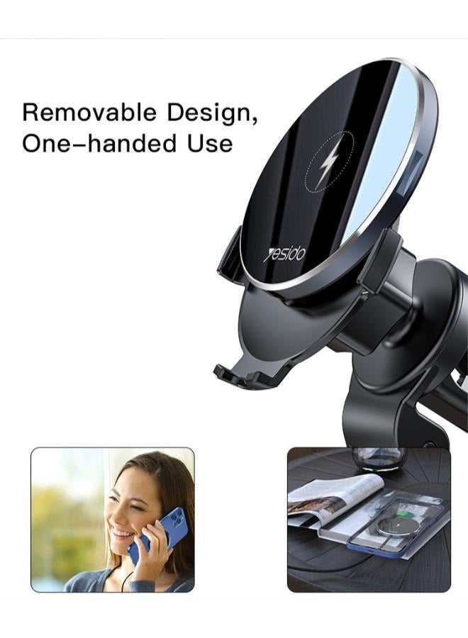 C131 Ultra Strong Magnetic Adhesive Wireless Charging Charger | For iPhone 12 13 Car Phone Holder