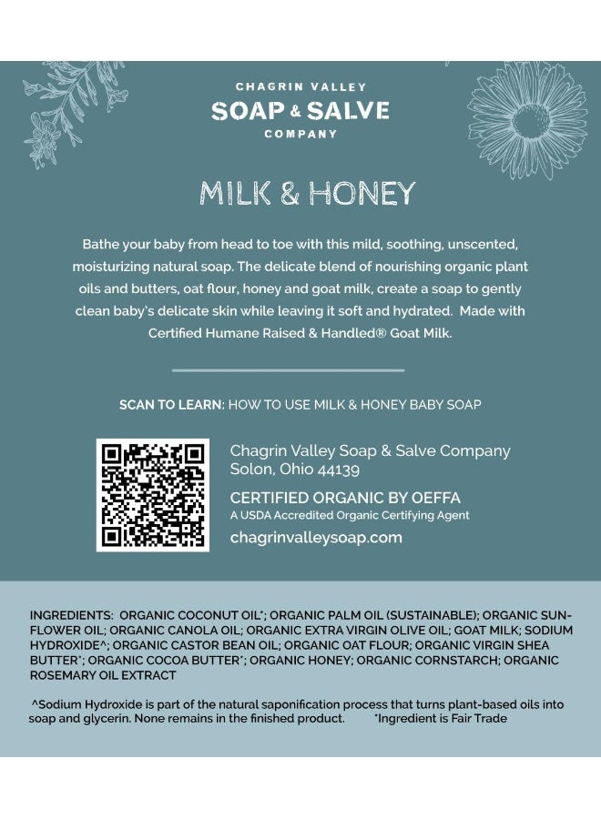 Chagrin Valley Soap & Salve Organic and Natural Baby Bar for Baby's Sensitive Skin - 3.5 OZ - Image 5