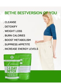 Original Detox Tummy Tea Bags, Weight Loss Slimming Tea, Support Healthy Digestive and Metabolism,14 bags  - Image 2