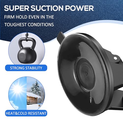 xsaaczm Super Radar Detector Mount,Super Car Windshield,Dashboard Suction Cup Bracket,Suitable for Cobra Radar Detector iRadar ESD SPX RAD 480i 380 450 7800BT(for Cobra Radar) - Image 5