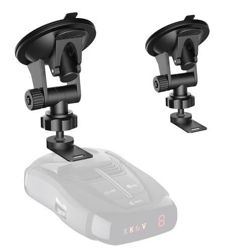xsaaczm Super Radar Detector Mount,Super Car Windshield,Dashboard Suction Cup Bracket,Suitable for Cobra Radar Detector iRadar ESD SPX RAD 480i 380 450 7800BT(for Cobra Radar) - Image 1