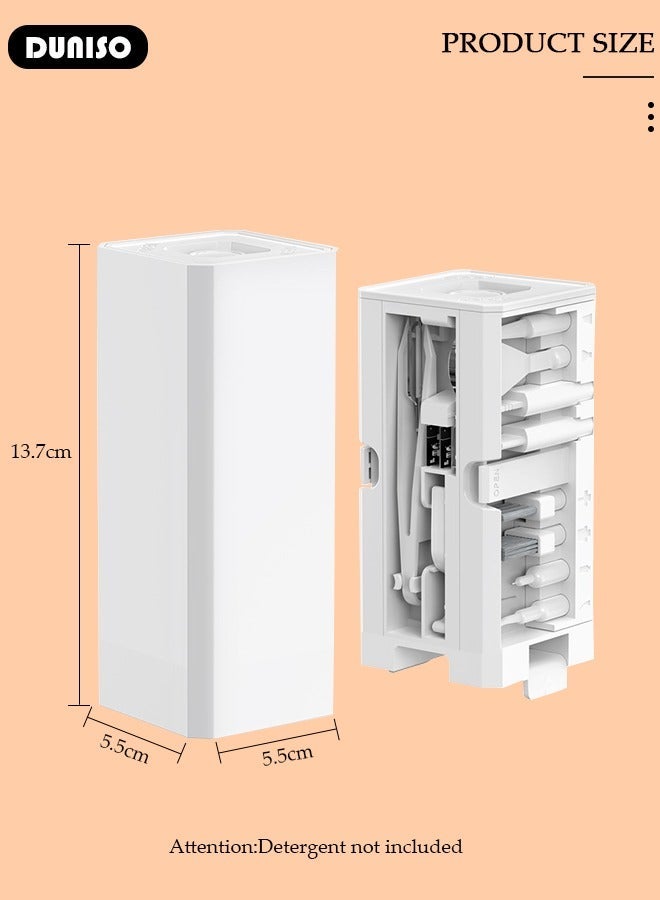 DUNISO 32 in 1 Electronics Cleaning Kit, Multifunctional Cleaning Kit for Keyboard, Portable Cleaning Kit for Computers, Cleaning Soft Brush Tool for Camera and Bluetooth Headset, Strong Magnetic Design Cleaner Kit for All Types of Cell Phones and Computers (Detergent not included) - Image 4