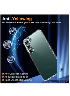YoYoTech Samsung Galaxy S23 Case 6.1 inch 2023 Crystal Clear Anti Yellowing Strong Drop Resistent Top Grade Protection Thin ShockProof Anti Scratch Hard Back Cover  - Image 2