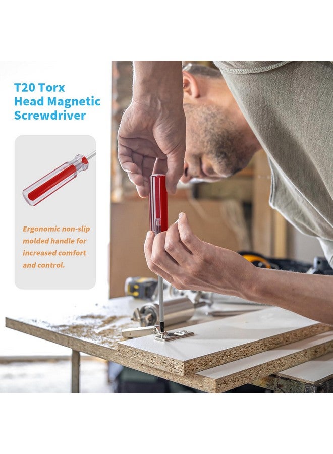 Antrader T20 5mm Magnetic Tip Plastic Grip Torx Security Screwdriver 100mm Long - Image 4