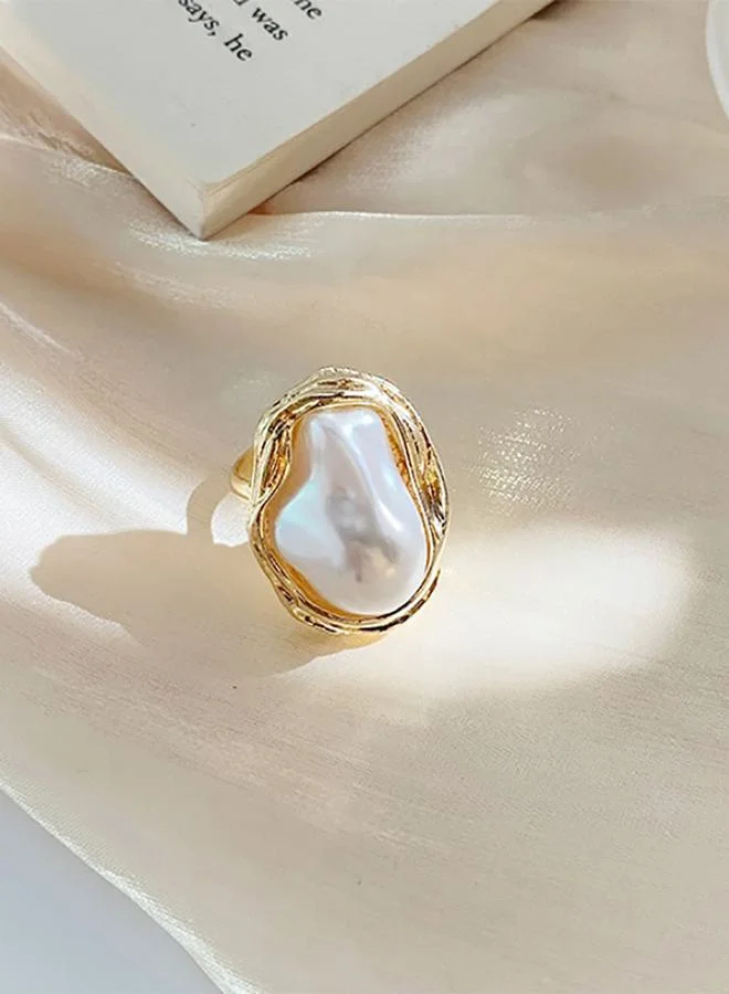 ستايلي Faux Pearl Ring