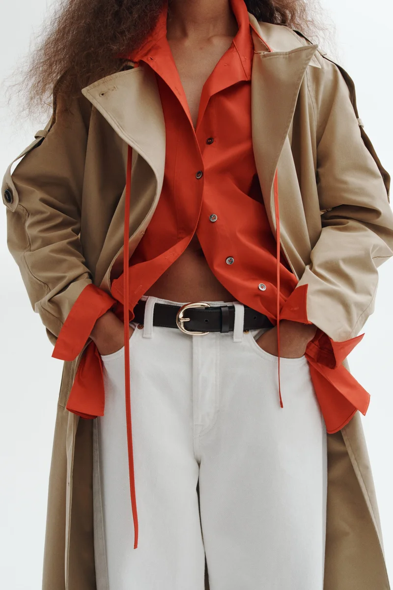 H&M  Double-breasted trench coat for Women | Best Price UAE