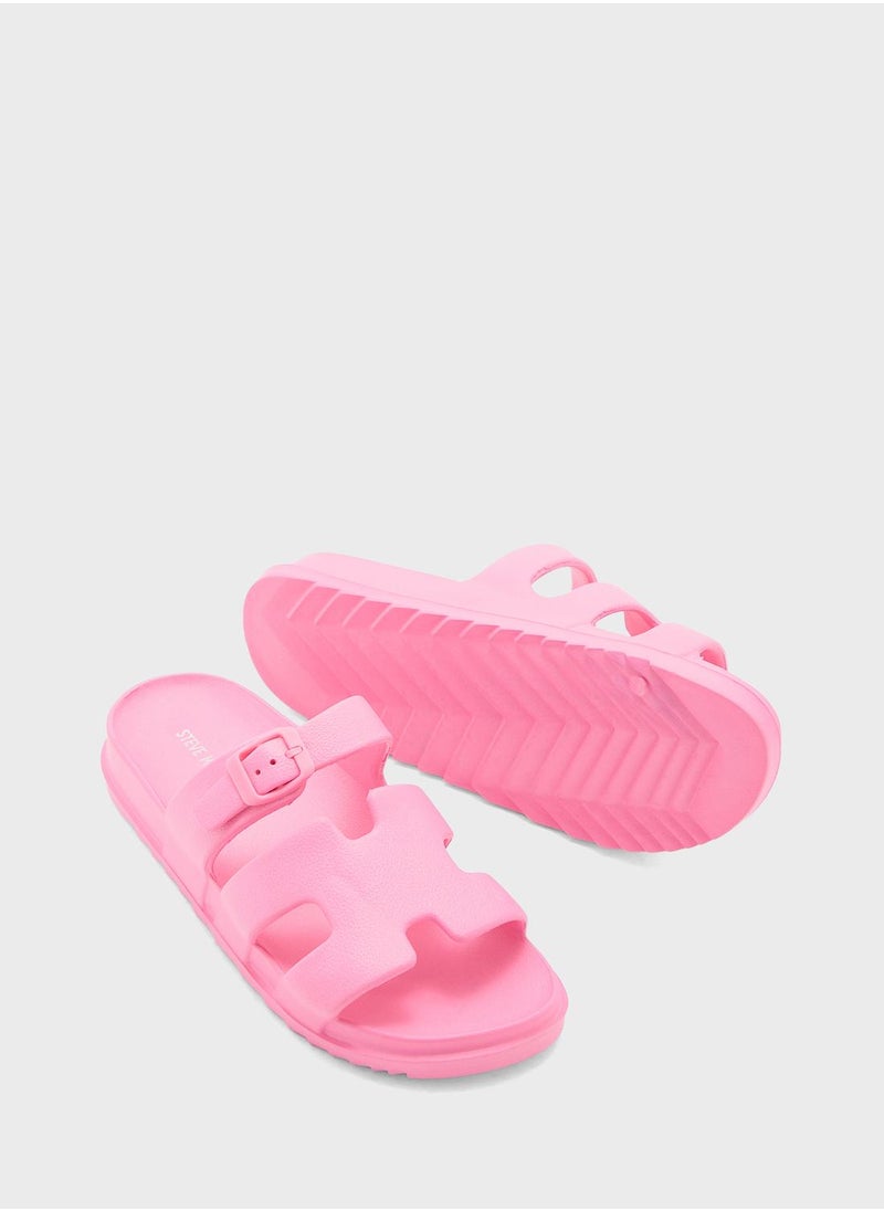 STEVE MADDEN Darliing Multi Strap Flat Sandals  - Image 3