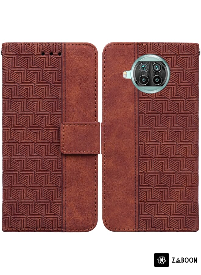 Zaboon Protective Case For Xiaomi Mi 10T Lite 5G Geometric Embossed Leather - Image 1