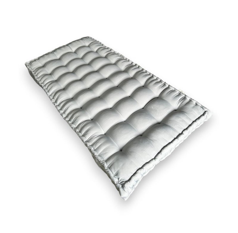 Atootfusion Soft Cotton Floor Box Mattress, 5-Inch Thick, Foldable, Movable Medium Firm, Solid Colored Bed Mattress (Grey, Small Single Bed 30X72X5 Inches) - Image 3