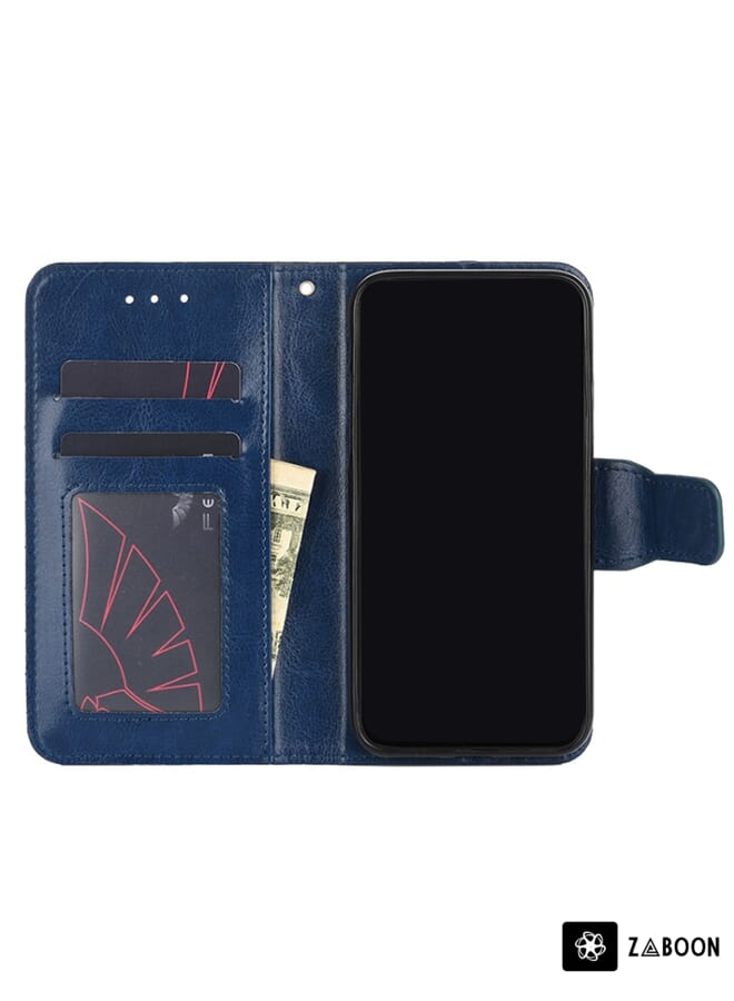 Zaboon Protective Case Cover For Samsung Galaxy S20 FE Crystal Texture Horizontal Flip Leather Case with Holder & Card Slots & Wallet - Image 4