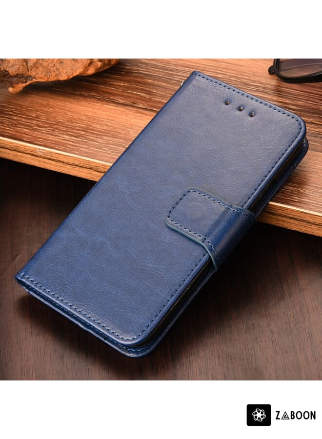 Zaboon Protective Case Cover For Samsung Galaxy S20 FE Crystal Texture Horizontal Flip Leather Case with Holder & Card Slots & Wallet - Image 1