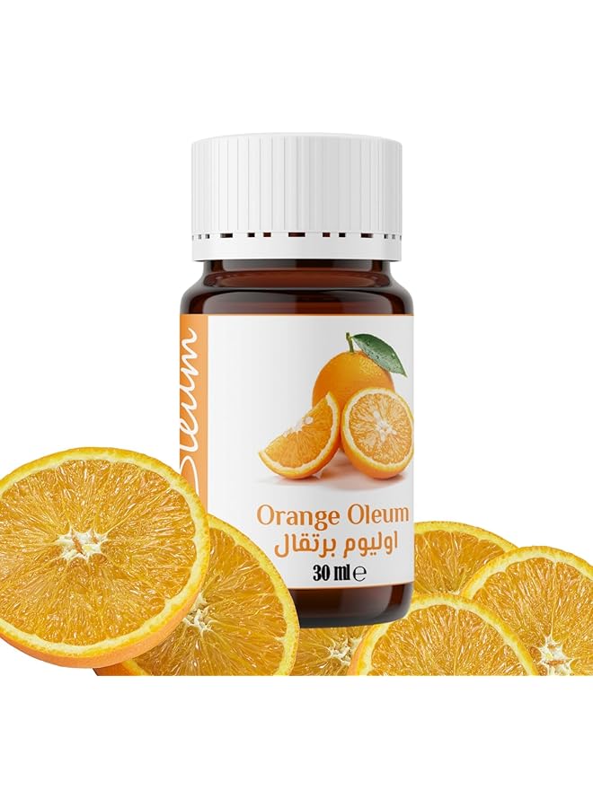 أوليوم زيت البرتقال العطري 30 مل 100% نقي وطبيعي بدرجة علاجية للعلاج العطري ومستحضرات التجميل المنعشة والمنعشة - Image 1