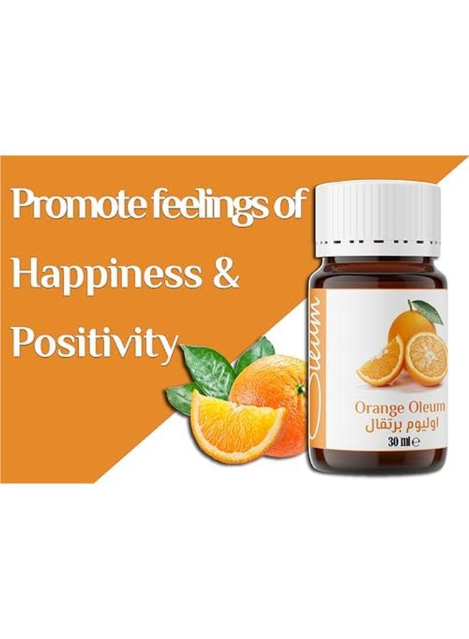 أوليوم زيت البرتقال العطري 30 مل 100% نقي وطبيعي بدرجة علاجية للعلاج العطري ومستحضرات التجميل المنعشة والمنعشة - Image 2