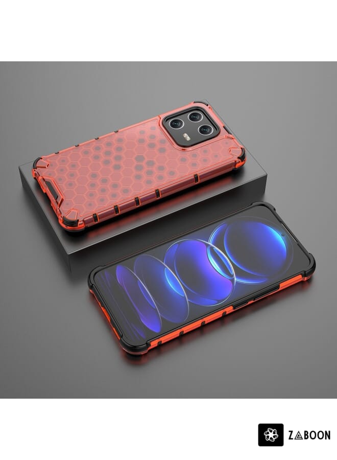 Zaboon Protective Case Cover For Xiaomi 13 Lanyard Honeycomb - Image 3