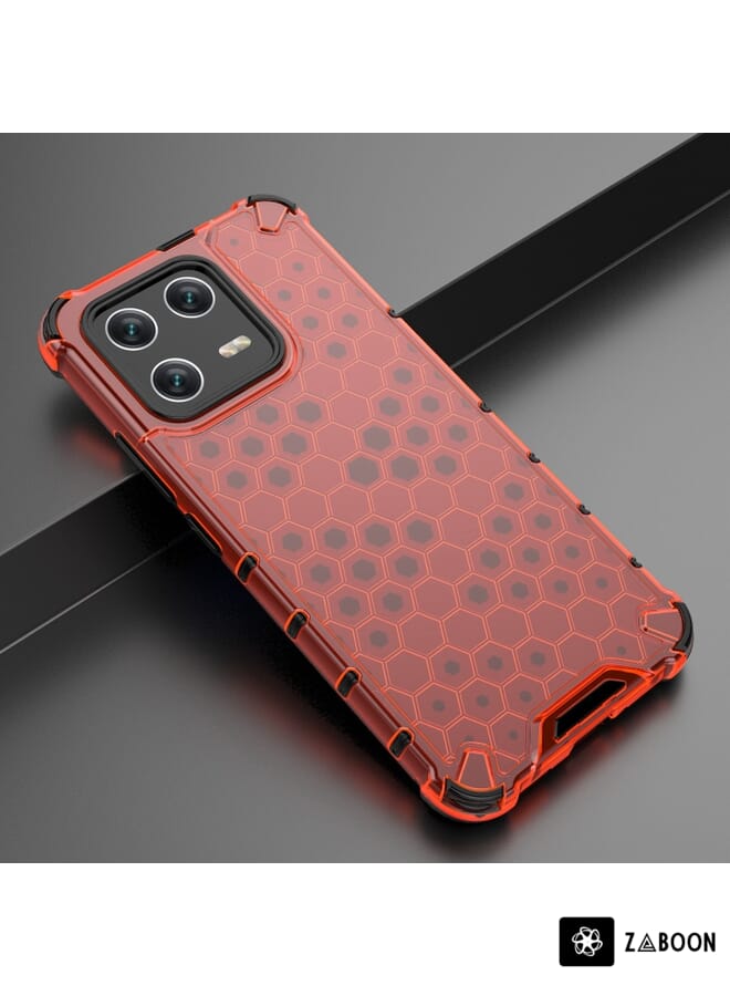 Zaboon Protective Case Cover For Xiaomi 13 Lanyard Honeycomb - Image 2