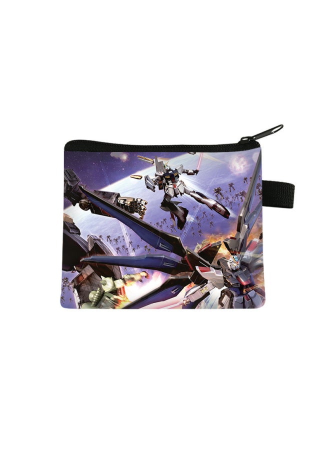 Gundam Children's Coin Purse Mini Cool Zipper Card Holder Student Large Capacity Storage Bag Cartoon Portable