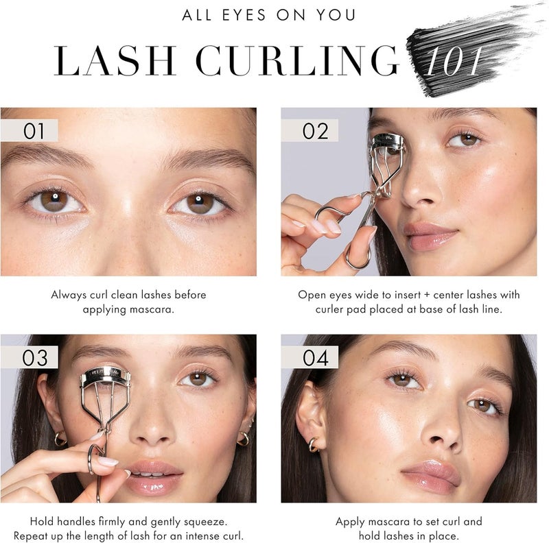 Tweezerman Rose Gold Eyelash Curler - All Eye Shapes, Eye Lash Curler Refill Pads - Image 3