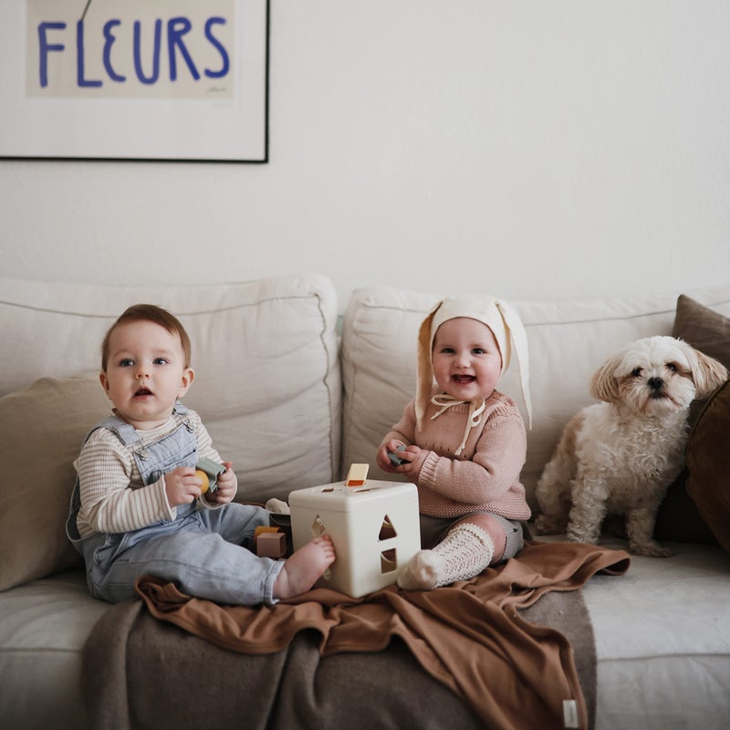 mushie Shape Sorting Box (Original) | Educational Learning Toy for Toddlers with 12 Shapes | Made in Denmark (10+ Months) - Image 5