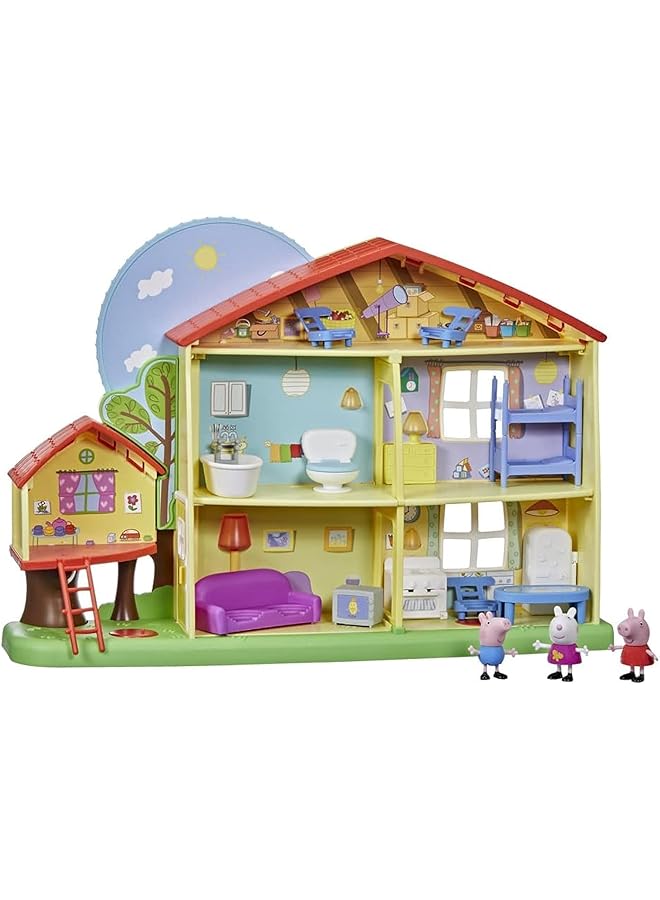 بيبا بيغ لعبة مغامرات بيبا من وقت اللعب إلى وقت النوم مع ضوء كلام وأصوات، 3 مجسمات، 13 إكسسوار للأعمار من 3 سنوات فما فوق