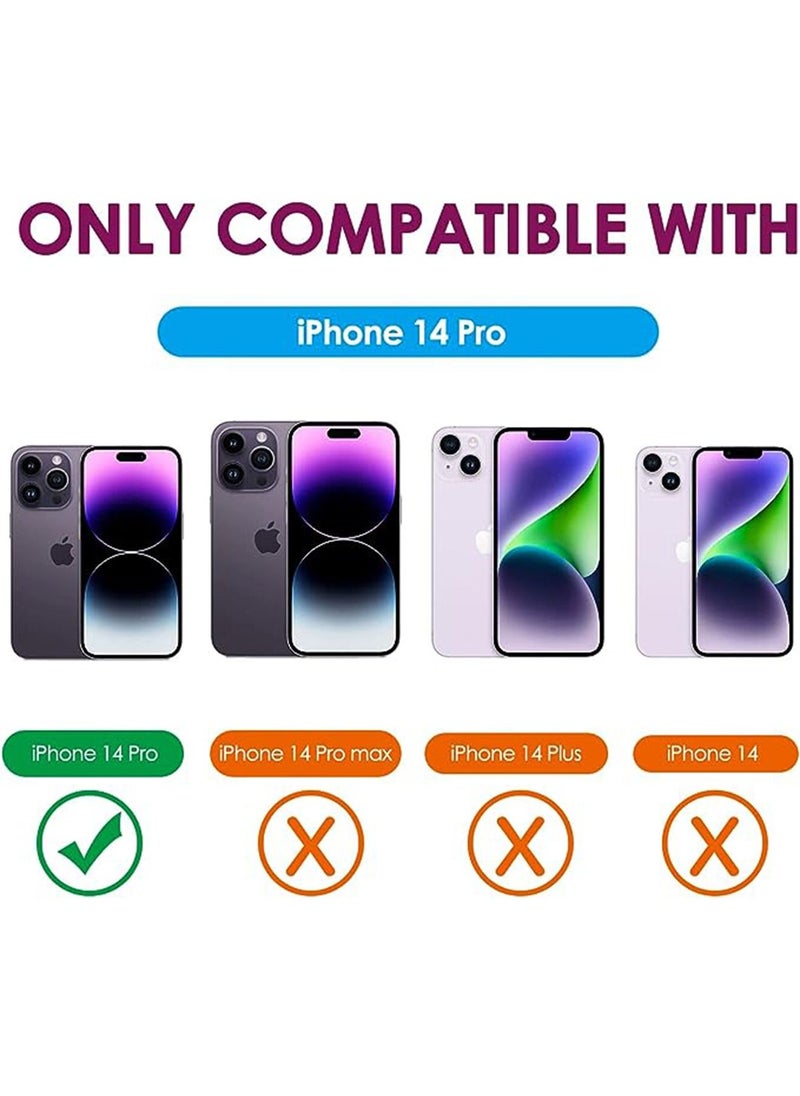 iPhone 14 Pro MagSafe Dustproof Case Cover With Camera Lens Tempered Glass Protection Shock-Absorbing Prortector Back Cover With Anti-fingerprint With Anti-scratch Wireless Charging