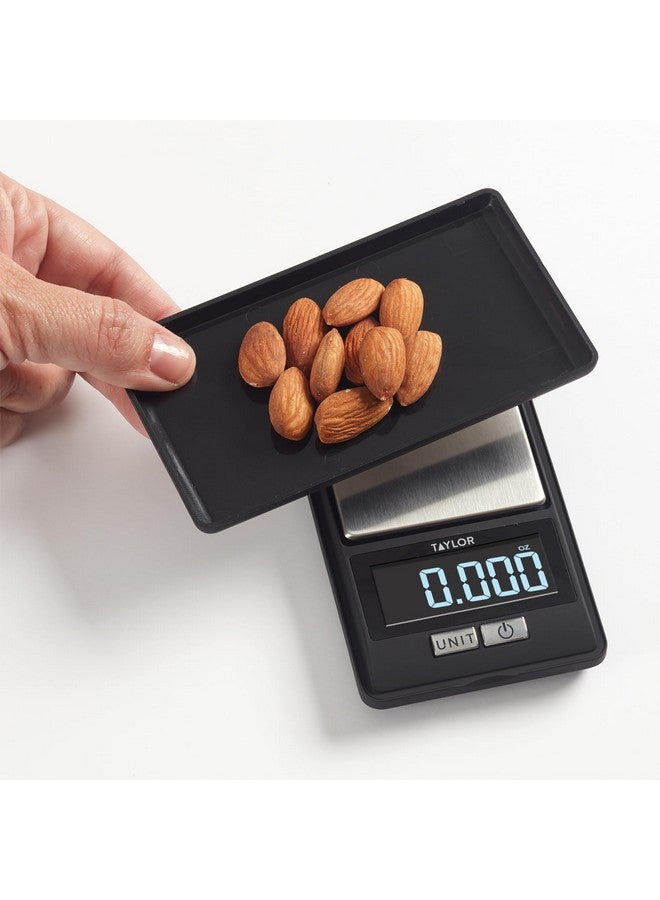 Taylor High-Precision Digital Portioning Scale with Cover, 16OZ/500G, Black - Image 2