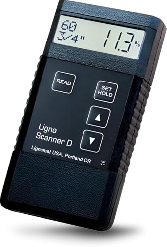 Lignomat جهاز قياس الرطوبة بدون دبابيس Lignomat - كاشف ومختبر للرطوبة للأرضيات، الفحوصات - كاشف للرطوبة والعفن ومقياس الرطوبة للمنزل، الخشب، الجبس، صناعة الخزائن، الأثاث، الأرضيات - Image 1