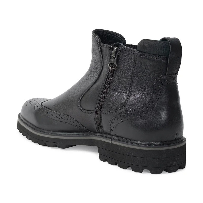 Milano  Quinton Mens Leather Chelsea Boots-Black for Men | Best Price UAE
